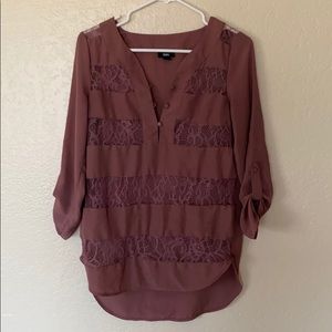 Maybe Lace/Chiffon Blouse